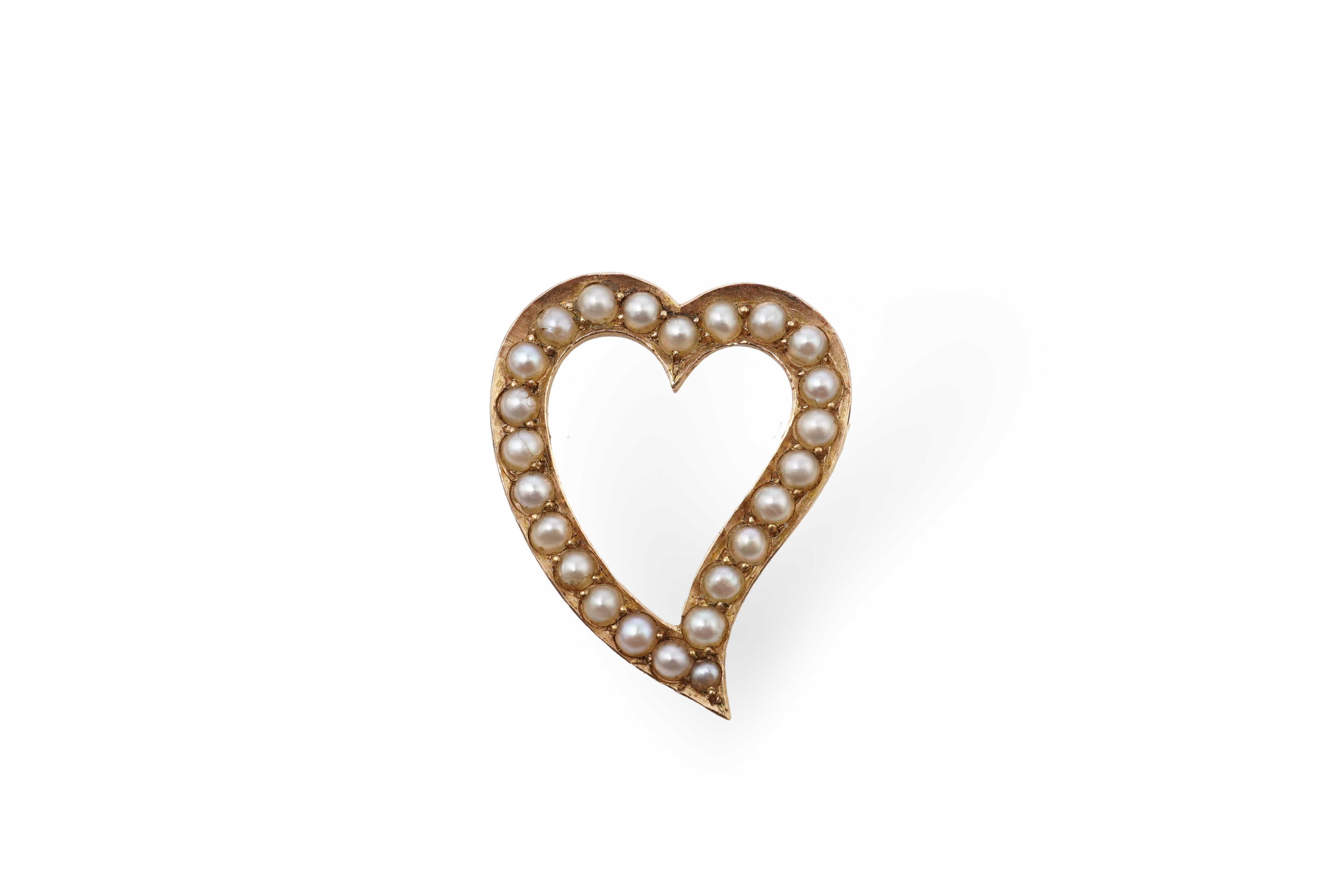 An Edwardian seed pearl brooch, early 20th century